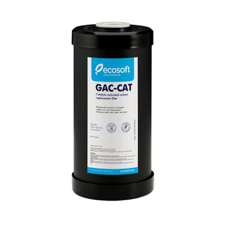 CARTUS/FILTRU ECOSOFT PENTRU REDUCEREA HIDROGENULUI SULFURAT (GAC-CAT)