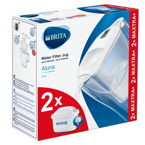 Cana filtranta BRITA Aluna 2,4 L + 2 filtre Maxtra+ (white)