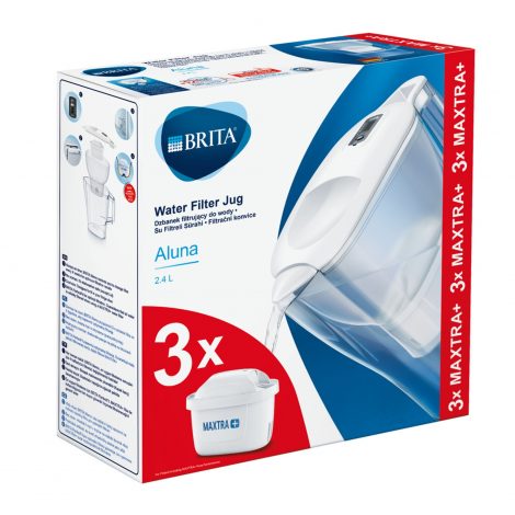 Starter pack BRITA Aluna 2,4 L (white) + 3 filtre Maxtra+