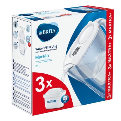 Starter pack BRITA Marella 2,4 L (white) + 3 filtre Maxtra+